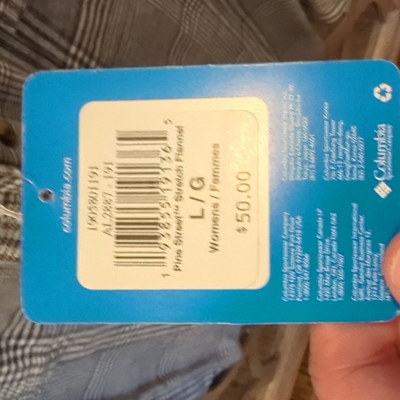 Columbia Pine Street Stretch Flannel NWT - Picture 7 of 7